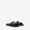 Pool-Sandalen für Herren in Schwarz/Weiß