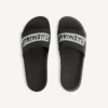 Pool-Sandalen für Herren in Schwarz/Weiß