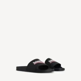 Pool-Slide-Sandale für Herren in Schwarz