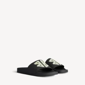 Pool-Slide-Sandale für Herren in Schwarz/Gelb