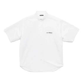 Popeline-Kurzarmhemd „Weiß“ 751920TNM609000