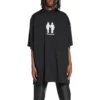 Pride 22 Oversized-Baumwoll-T-Shirt „Black White“ 694576TMVO21070