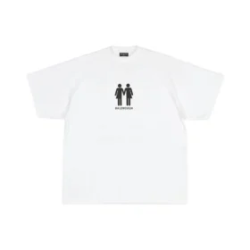 Pride 22 Oversized-T-Shirt aus Baumwolle „Weiß Schwarz“ 694576TMVO20904 Pride 22 Oversized-T-Shirt aus Baumwolle „Weiß Schwarz“ 694576TMVO20904