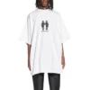 Pride 22 Oversized-T-Shirt aus Baumwolle „Weiß Schwarz“ 694576TMVO20904