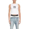 Pride 22 Tanktop „White Black“ 698102TMVO40904
