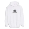 Pullover-Hoodie mit Kordelzug, Weiß 570792TEV199044