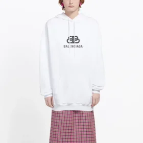 Pullover-Hoodie mit Kordelzug, Weiß 570792TEV199044