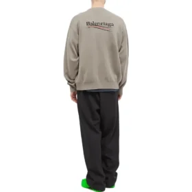 Pullover mit Rundhalsausschnitt „Khaki“ für die Political Campaign 695827T32385963