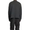 Pullover mit Rundhalsausschnitt und gesticktem BB-Logo auf dem Ärmel „Washed Black White“ 699191TMVG79034
