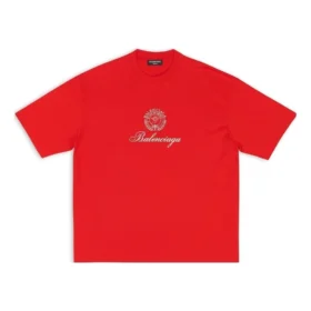 Qixi Crest T-Shirt, mittlere Passform „Rot“ 612966TMVL46971