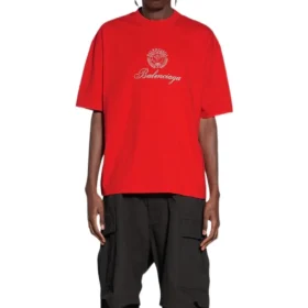 Qixi Crest T-Shirt, mittlere Passform „Rot“ 612966TMVL46971