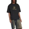 Qixi Crest T-Shirt, mittlere Passform „Schwarz“ 612966TMVL41075