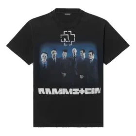 Rammstein Deutschland Band Crossover Kurzarm Schwarz 670943TLV511000