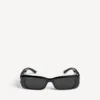 Rechteckige Damen-Sonnenbrille „Dynasty“ in Schwarz Rechteckige Damen-Sonnenbrille „Dynasty“ in Schwarz