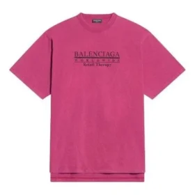 Retail Therapy Slit T-Shirt „Burgundy Black“ 675016TLVB16165