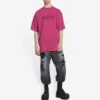 Retail Therapy Slit T-Shirt „Burgundy Black“ 675016TLVB16165