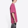 Retail Therapy Slit T-Shirt „Burgundy Black“ 675016TLVB16165