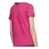 Retro-T-Shirt mit kleinem Logo, kurzärmelig, rosa 570796TBV435630