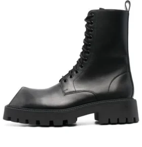 Rhino 25-mm-Schnür-Stiefel „Black Smooth Calfskin“ 712638WBB501000