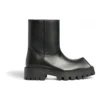 Rhino Stiefeletten „Schwarzes glattes Kalbsleder“ 763684WBB501000
