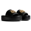 Rise Sandalen „Schwarzes, glänzendes Nappa-Lammleder“ 788494WB7E11080