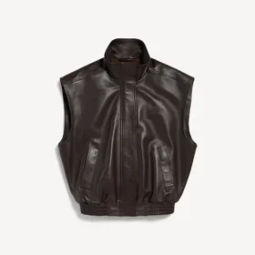 Ärmelloser Damenblouson in Mokka