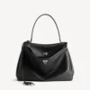 Rodeo-Handtasche, groß, genarbtes Kalbsleder, schwarz Rodeo-Handtasche, groß, genarbtes Kalbsleder, schwarz