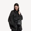 Rodeo-Handtasche, groß, genarbtes Kalbsleder, schwarz Rodeo-Handtasche, groß, genarbtes Kalbsleder, schwarz