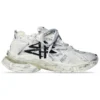 Runner Graffiti Sneaker „Black and White Mesh and Nylon“ 677403W3RBQ9010