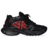 Runner Graffiti Sneaker „Schwarz und Rot aus Mesh und Nylon“ 677403W3RBQ1060