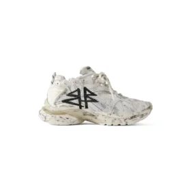 Runner Graffiti Sneaker „Weiß Schwarz“ 772774W3RBQ9010