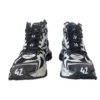 Runner High-Top-Sneaker „Bicolor Schwarz und Weiß“ 695764W3RH29010