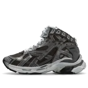 Runner High-Top-Sneaker „Graues, wildlederähnliches Nylongewebe“ 695764W3RH31891