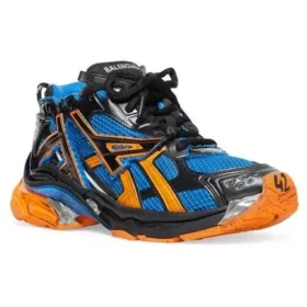 Runner Sneaker „Blau-Orange-Schwarz – Mesh und Nylon“ 677403W3RB34719