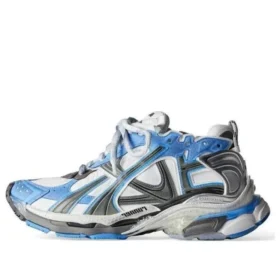 Runner-Sneaker „Blau und Grau aus Nylon und wildlederähnlichem Stoff“ 772774-W3RNY4912