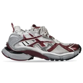 Runner Sneaker „Grey Burgundy Mesh and Nylon“ 677402W3RB39069