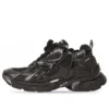 Runner-Sneaker „Schwarzes Mesh und Nylon mit transparenter, mehrfarbiger Verzierung“ 677402W3RB11000