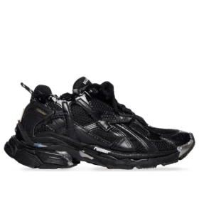 Runner-Sneaker „Schwarzes Mesh und Nylon mit transparenter, mehrfarbiger Verzierung“ 677402W3RB11000 Runner-Sneaker „Schwarzes Mesh und Nylon mit transparenter, mehrfarbiger Verzierung“ 677402W3RB11000