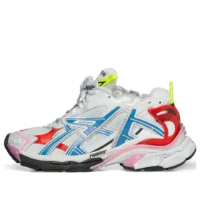 Runner Sneaker „Weiß Blau Rot Mesh und Nylon“ 677403W3RB69645