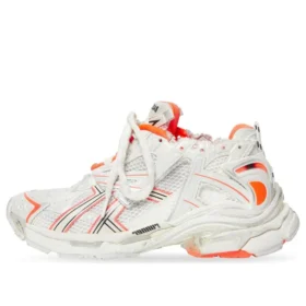 Runner Sneaker „Weiß-Fluo-Orange, Mesh und Nylon“ 677403W3RBM9770