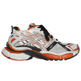 Runner Sneaker „Weiß Orange Schwarz“ 677403W3RB79051