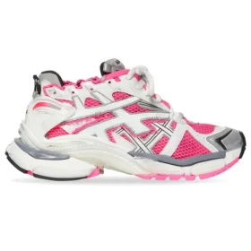 Runner Sneaker „Weiß, Rosa, Grau, Mesh und Nylon“ 677402W3RBN9155