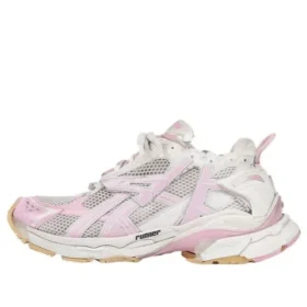 Runner Sneaker „White Baby Pink Mesh and Nylon“ 677402W3RB39059