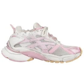 Runner Sneaker „White Baby Pink Mesh and Nylon“ 677402W3RB39059