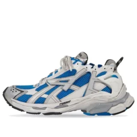 Runner-Sneaker „White Blue Mesh and Nylon“ 677403W3RB34912