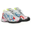 Runner Sneaker „Worn Out White Blue Red Mesh and Nylon“ 677402W3RB69645