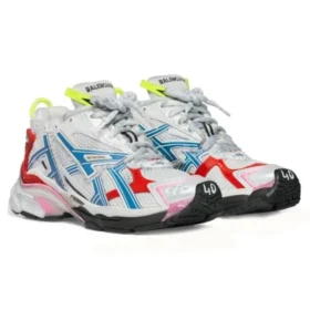Runner Sneaker „Worn Out White Blue Red Mesh and Nylon“ 677402W3RB69645 Runner Sneaker „Worn Out White Blue Red Mesh and Nylon“ 677402W3RB69645