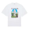 Sacr Cur – T-Shirt mit Alphabet-Print, Rundhalsausschnitt und kurzen Ärmeln, Weiß 641532TJVH69000