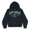 Saint Germain Full-Zip-Hoodie Regular Fit „Dark Blue“ 803264TRVO98065