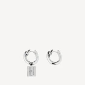 Saint-Germain-Ohrringe mit Anhänger für Damen in glänzendem Silber Saint-Germain-Ohrringe mit Anhänger für Damen in glänzendem Silber